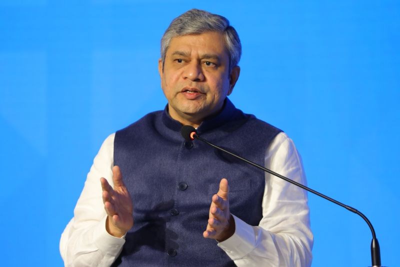 Union Minister Ashwini Vaishnaw speaks during the Raisina Dialogue 2024, in New Delhi on Thursday, Feb. 22, 2024. (Photo: IANS/@raisinadialogue)