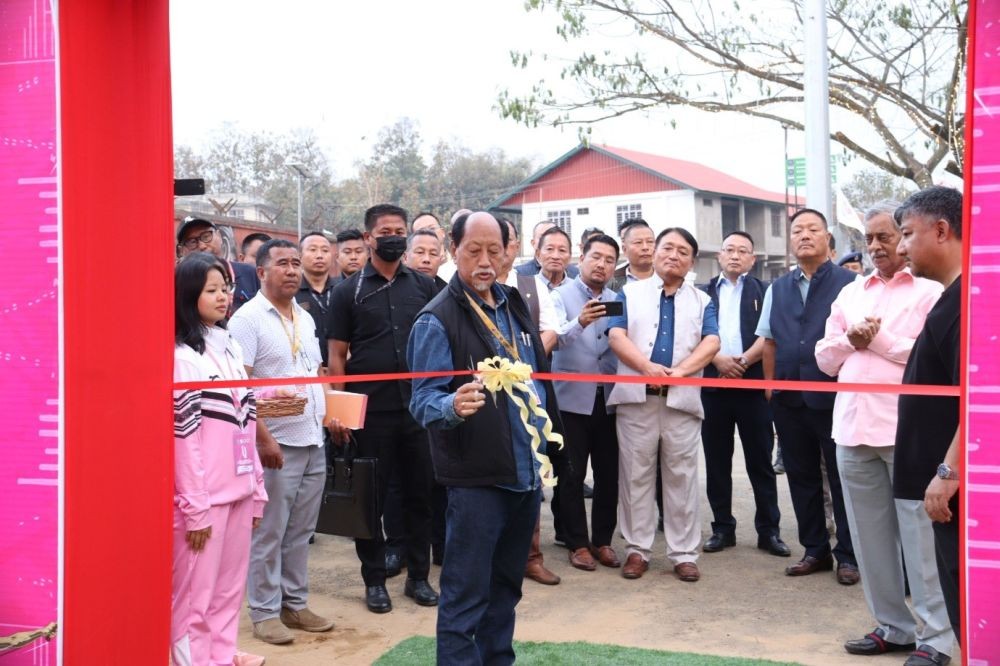 Chief Minister Neiphiu Rio along with the Council of Minister and Advisors inaugurated the 3rd North East Games 2024 Games Fest and Game Village on March 15 at Sovima.