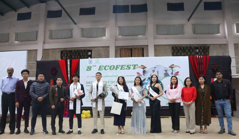 Winners of Mr & Miss Economist as well as Mr & Miss Personality  with judges and teachers during the 8th Ecofest of the SJC (A) Department of Economics on March 23. (Photo Courtesy: SJC-A)