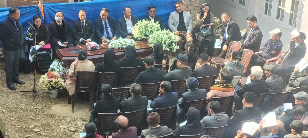 Funeral service of Late Zanietso Vero in Kohima on March 10. (Morung Photo)