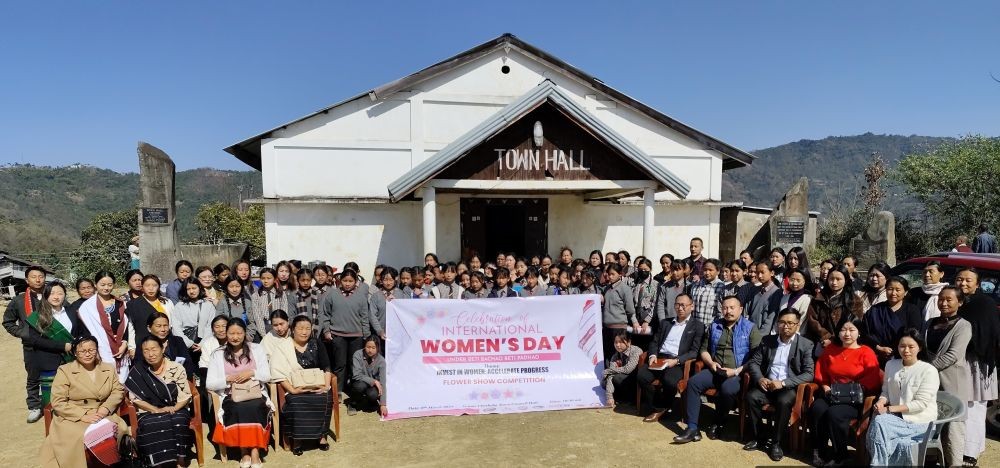 Dignitaries and others during International Women's Day at Chetheba.