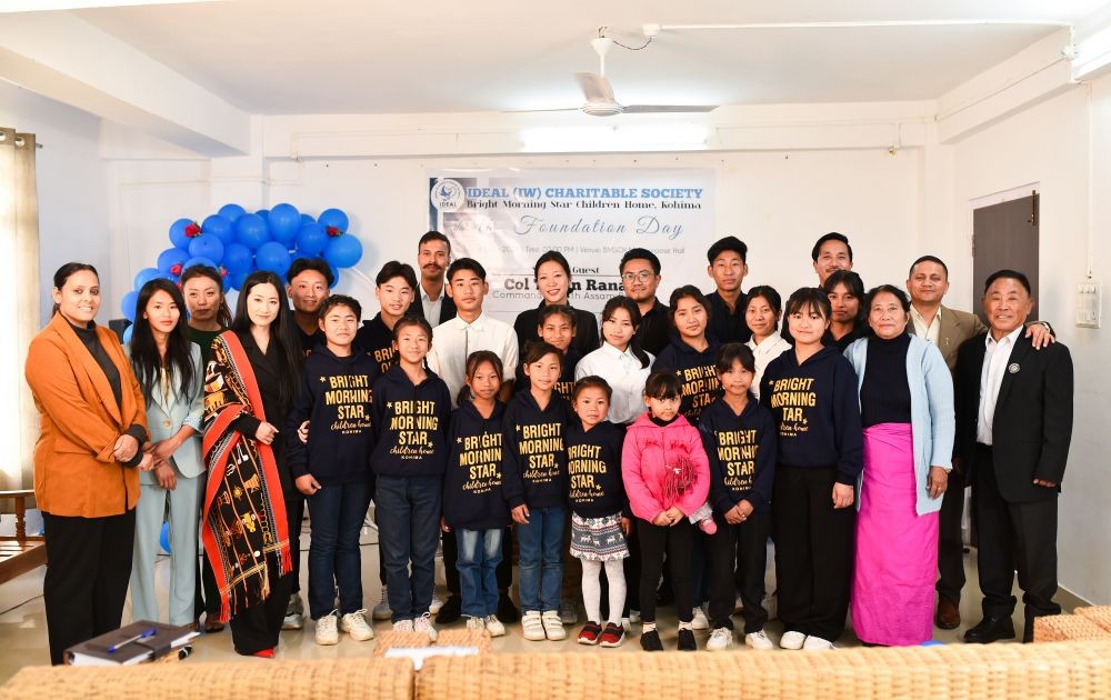 Tarun Rana and others during the 12th foundation day of BMSCH Kohima on March 17.