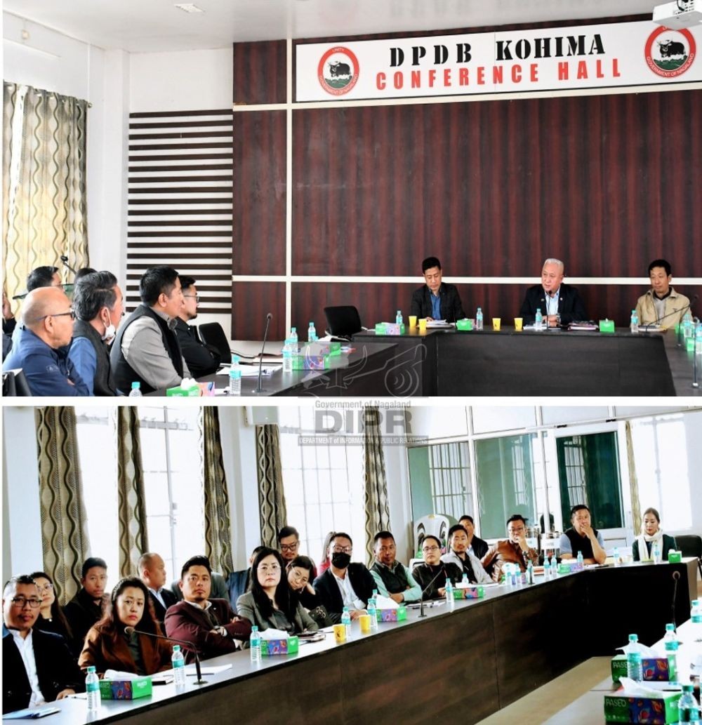 State Election Commissioner, T John Longkumer addressing the officers during the training of EROs and AEROs held on March 4. (DIPR Photo)