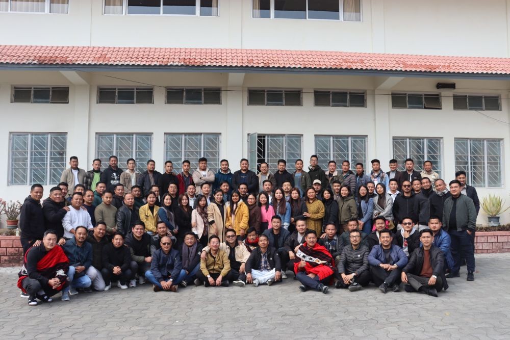 Attendees of a contextual training organised by the Ao Baptist Arogo Mungdang’s Youth Ministry at Jubilee Memorial Centre, Kohima, from February 27-29. (Photo Courtesy: ABAM)