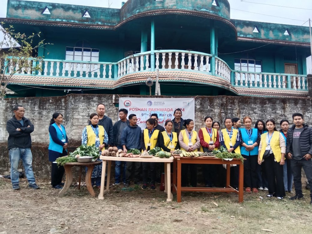 Poshan Pakhwada 2024 programme in Longleng district culminates on March 23 wih a  food show. (DIPR Photo)
