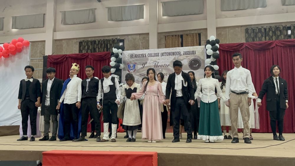 Department of English of St Joseph’s College (Autonomous), Jakhama celebrated its 9th Theatre Day on March 16 the college Indoor Stadium under the theme  ‘Amore e tragedia.’ (Photo Courtesy: SJC-A)