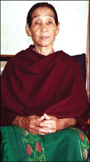 Yunenchila Jamir, a dedicated Christian lady from Khar village whose biography “Timtem Tuoshi Aremzukla” will be released on June 19 at Lengrijan Community Hall in Dimapur. (Morung Photo)