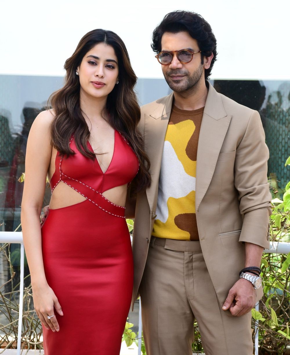 Mumbai: Actors Janhvi Kapoor and Rajkummar Rao during the promotions for their upcoming film 'Mr. & Mrs. Mahi' in Mumbai on Thursday, May 9, 2024. (Photo: IANS)