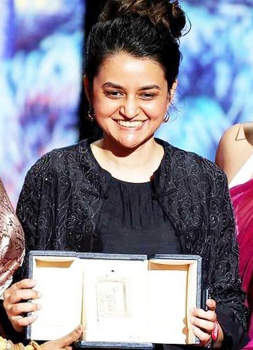 Cannes: Payal Kapadia, winner of the grand prize for 'All We Imagine as Light,' poses for photographers during the photo call following the awards ceremony at the 77th international film festival, Cannes, southern France, Saturday, May 25, 2024.(IANS/X/@PIB_India)