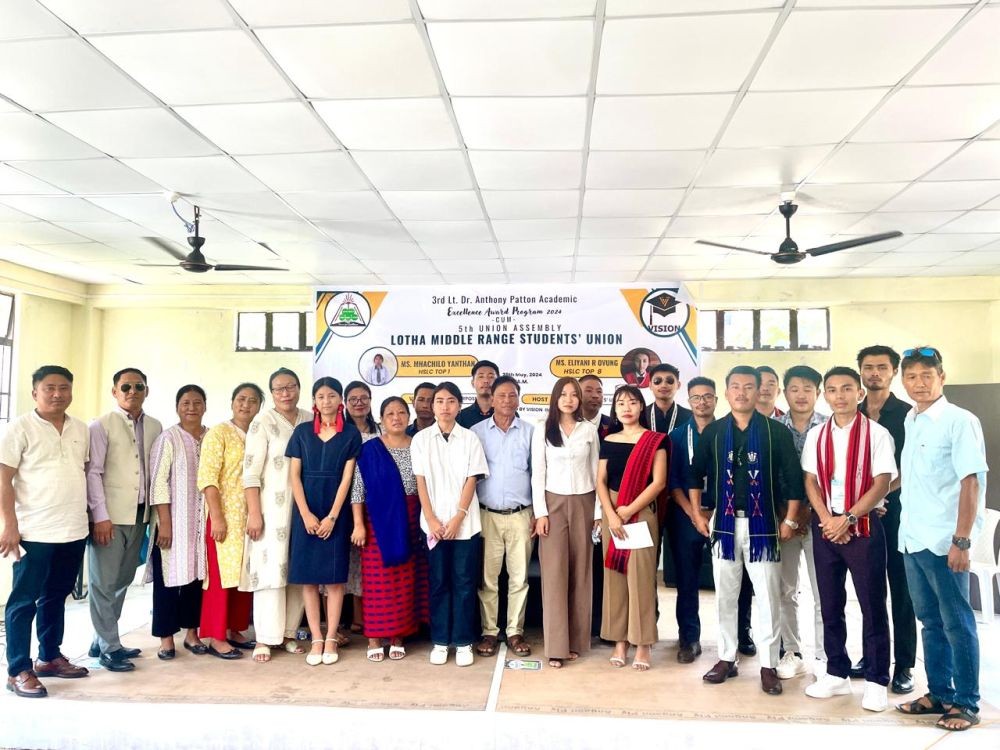 Some of the attendees of Third Dr Anthony Patton Academic Excellence Award organised by the Lotha Middle Range Students' Union on May 25. (Morung Photo)