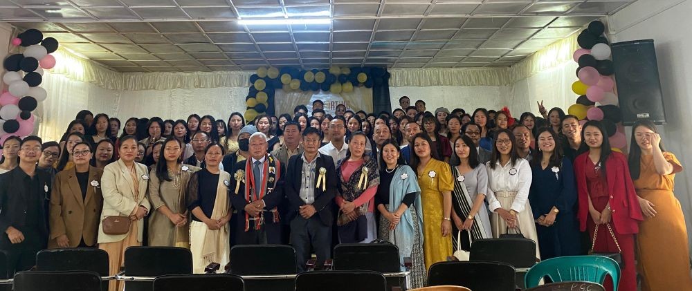 Phek DC John Tsulise Sangtam and others during 41st annual parting social of Phek Government College on May 3.