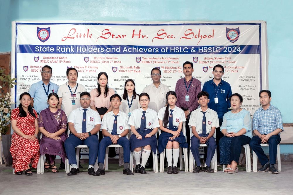 Little Star Higher Secondary School, Dimapur organised a felicitation ceremony for the successful outgoing students of Class X and Class XII who had cleared the HSLC and HSSLC Examination 2024.