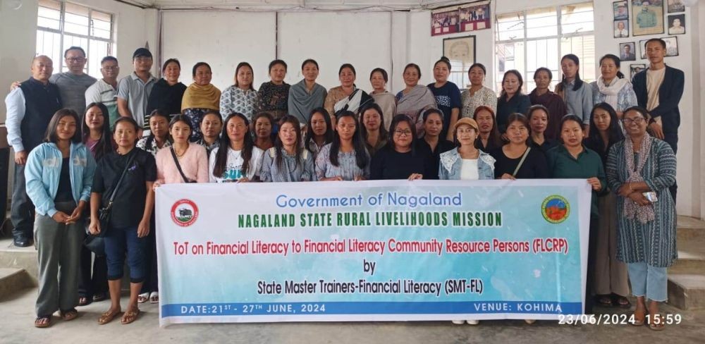 FLCRPs trainees along with leaders of Kedakelie and Vimeyie VLOs during field visit-cum-exposure programme at Jakhama village.