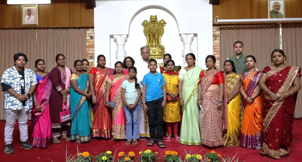 Nagaland Governor La Ganesan and others during the celebration of the Telangana State Foundation Day at Raj Bhavan on June 2. (Photo Courtesy: PRO Raj Bhavan)