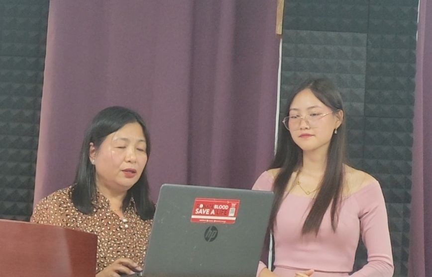 Tosheli Zhimomi launches the online competition on substance abuse prevention in Kohima on June 24. (Morung Photo)