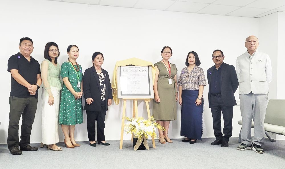 Dignitaries and others during the introduction of free cancer clinic in Kohima on June 1. (Morung Photo)
