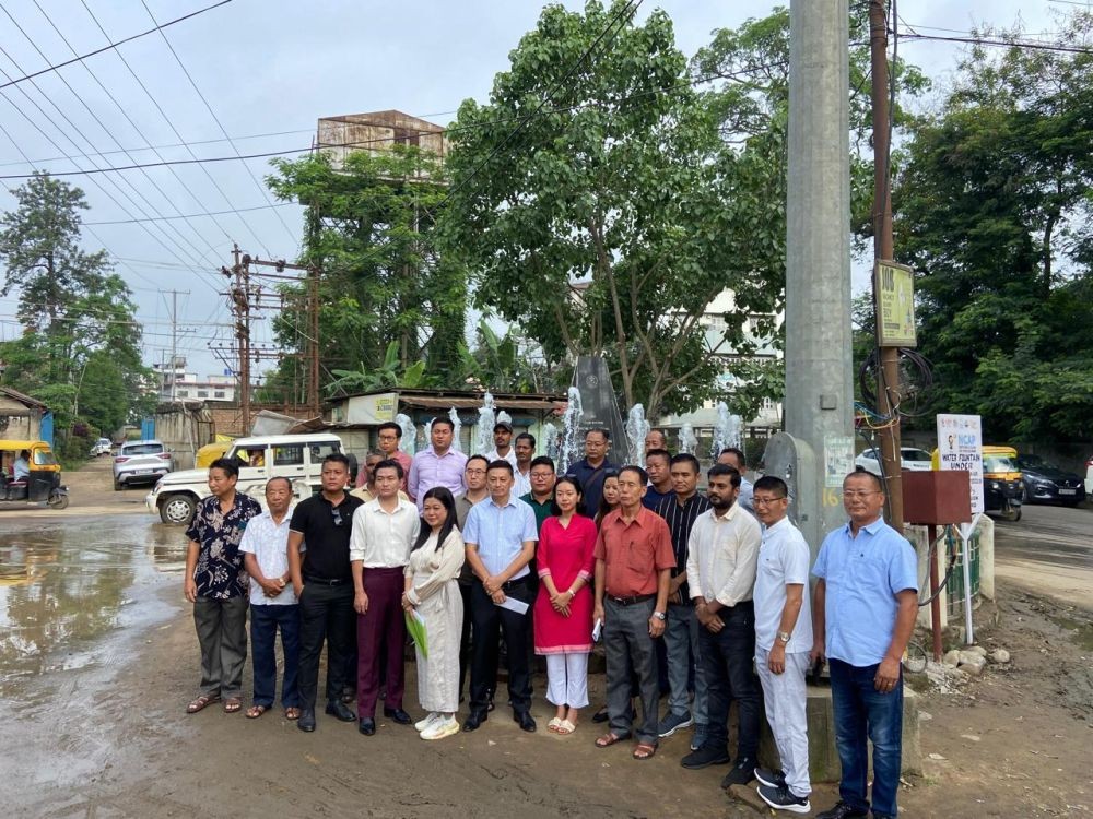 Water Fountain at Traffic Intersection Landmark Colony, Dimapur was inaugurated on June 4.