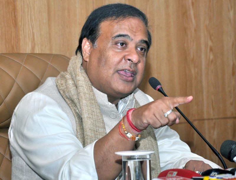 Assam Chief Minister Himanta Biswa Sarma addresses a press conference in Guwahati, Thursday, Jan. 25, 2024.(IANS)