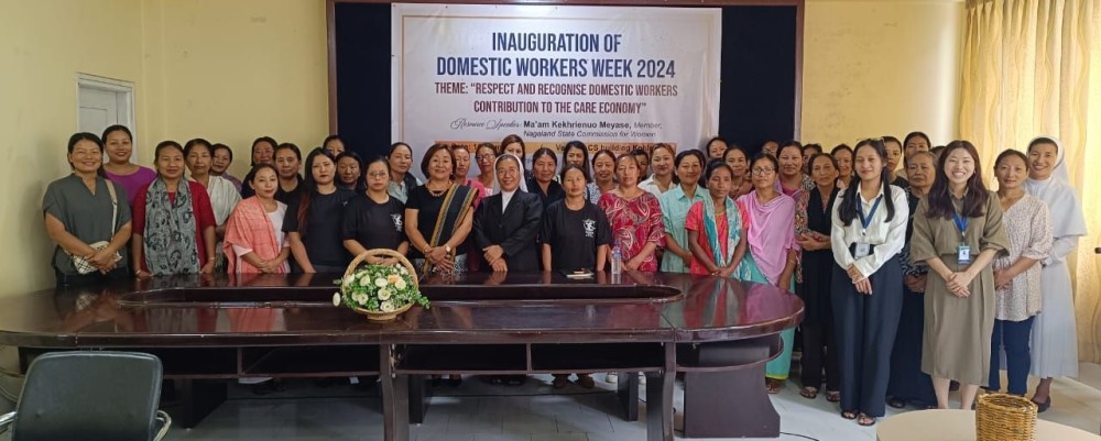 Participants seen during the inauguration of Domestic Workers Week 2024 at LCS Building Kohima on June 10. (Morung Photo)