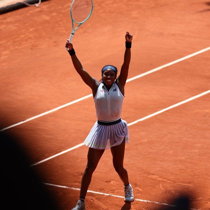 Coco Gauff moves past Ons Jabeur to enter second semifinal in the French Open in Paris on Tuesday. Photo credit: Roland-Garros@X