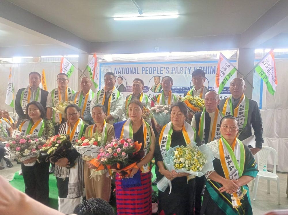NPP Nagaland Working President and Kohima town MLA Dr Tseilhoutuo (Ato) Rhutso after distributing the party tickets to the candidates in Kohima on June 10. (Morung Photo)