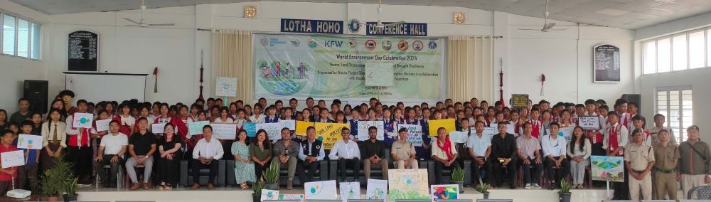 World Environment Day Celebration 2024 was observed under the theme ‘Land Restoration, Desertification, and Drought Resilience’ at Lotha Hoho Ki on June 5. (Morung Photo)