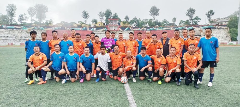 Players of Gethemgo FC and Mustang FC on July 22.