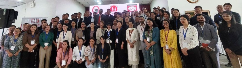 P Paiwang Konyak and others during the inaugural session of ECHO India Partner Launch Training programme in Kohima on July 4. (Morung Photo)