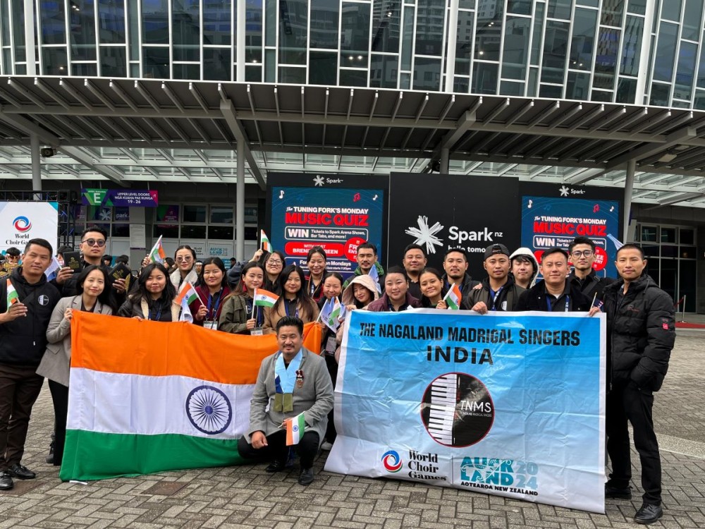 The Nagaland Madrigal Singers at Auckland, New Zealand.