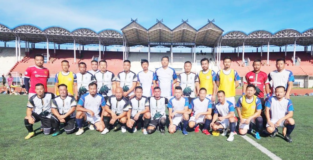 Players of All Blacks FC and Eagle FC on July 19.