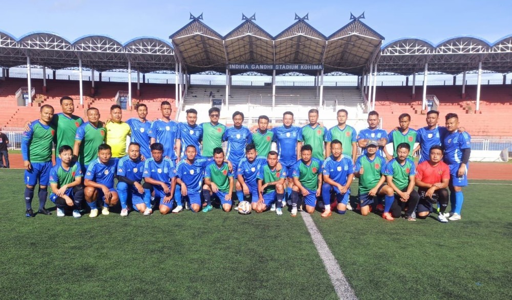 Players of Morung United FC and Kohima Police FC on July 26.