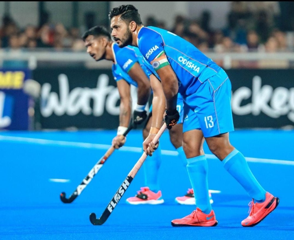 Harmanpreet's late strike helps India hold Argentina 1-1 in Pool B encounter in the hockey competition of the 33rd Olympic Games in Paris, France, on Monday. Photo credit: Hockey India