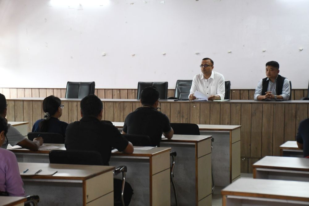 KDTF meeting in progress where it was decided to implement the ban on single use plastics. (Morung Photo)