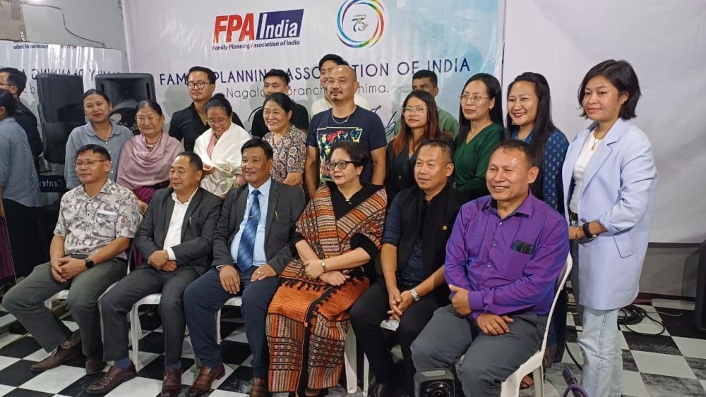 Officials with FPAI Nagaland Branch during 75th anniversary in Kohima on July 23.