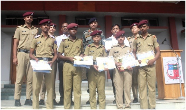 Sainik School Punglwa honoured six cadets for excelling in Spell Well India competition.