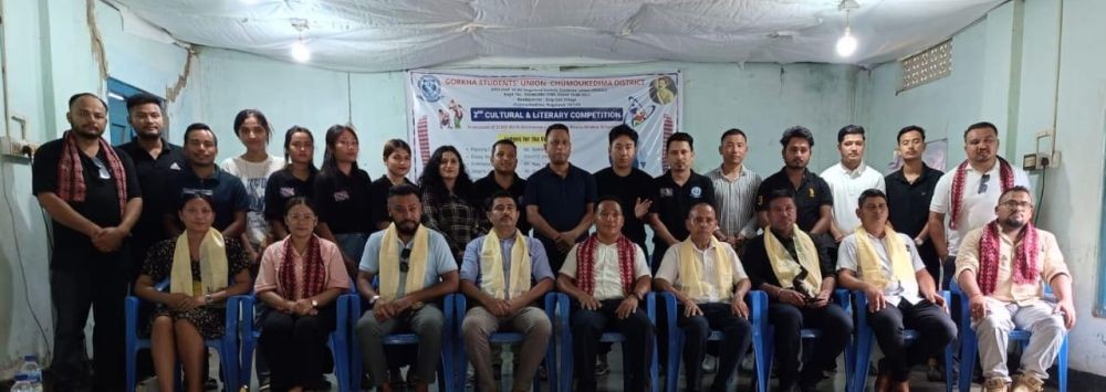 Participants of the 2nd Cultural and Literary Competition organized by the Gorkha Students' Union Chümoukedima District.