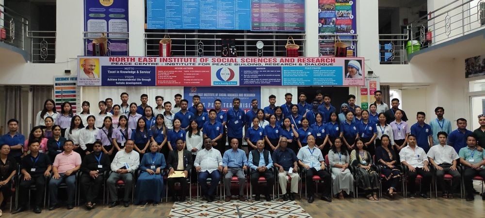 NEISSR students along with the NAAC Peer Team and other delegates.