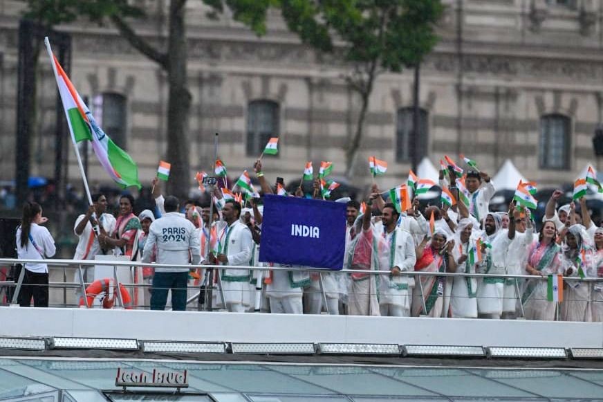 Prime Minister Narendra Modi extended his best wishes to the Indian contingent as the XXXIII Olympic Games commenced in Paris, France, on Friday. IANS Photos