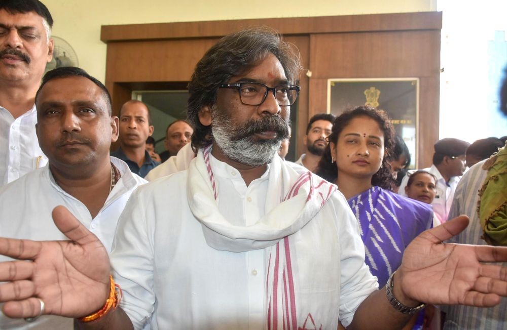 Ranchi: Jharkhand Chief Minister Hemant Soren leaves after winning the trust vote at the Jharkhand Assembly in Ranchi on Monday, July 8, 2024. (Photo: IANS/Rajesh Sharma)