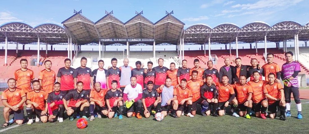 Players of Merhulietsa FC and Gethemgo FC on July 8.