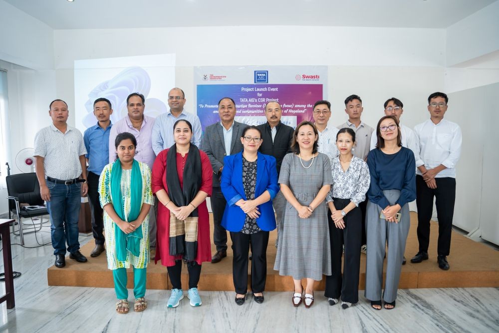 Dignitaries during the launch of Social Protection Help-Desk Project on July 23 in Kohima.