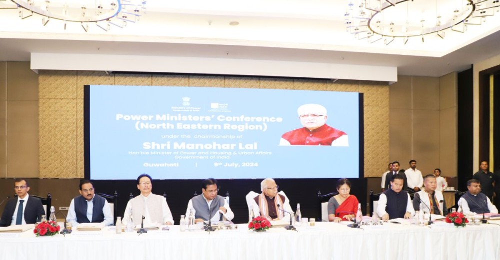 KG Kenye at the Conference of Power Ministers of North-Eastern States & Sikkim at Guwahati on July 9.