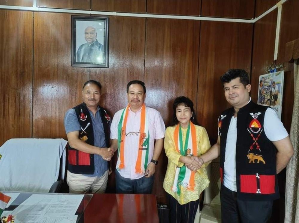 Richard Yimto and Shojila with Supongmeren Jamir and Ranajit Mukherjee.