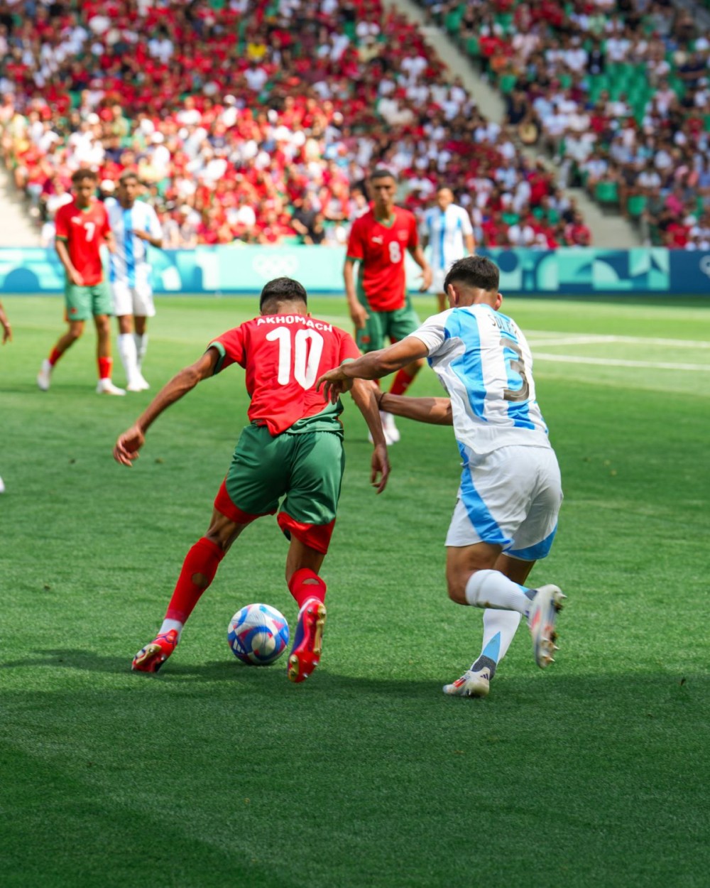 Spain start their campaign with a 2-1 win over Uzbekistan; Argentina fight back against Morocco in preliminary round matches of football competitions of the Olympic Games in Paris on Wednesday. Photo credit: @Paris2024