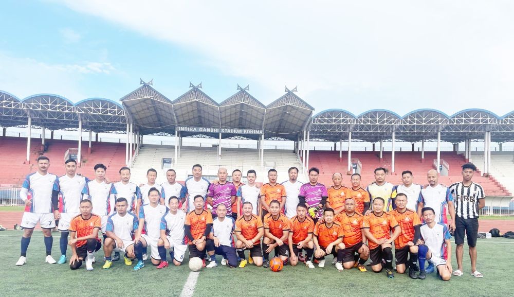 Players of Eagle FC and Gethemgo FC on August 16