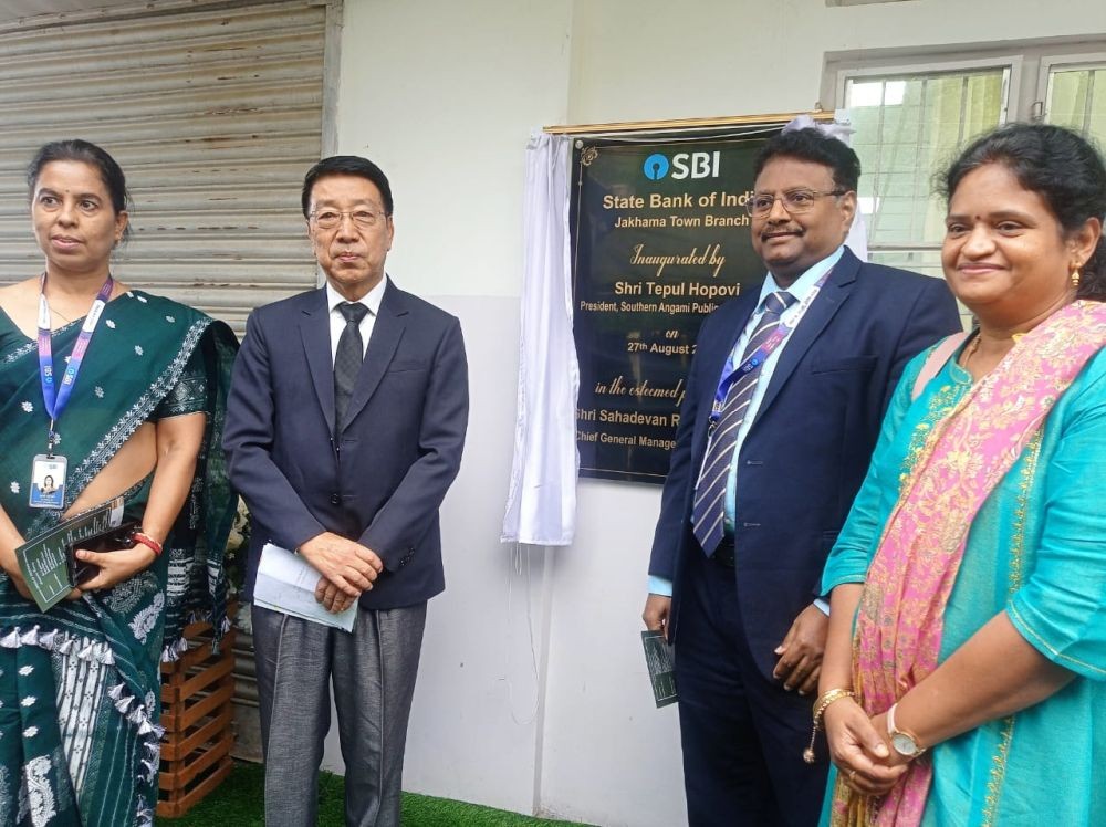 Guests during inauguration of SBI, Jakhama Town branch on August 27. (Morung Photo)