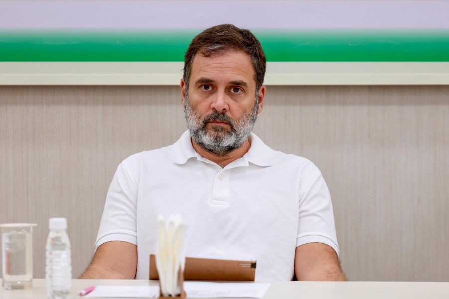 Leader of opposition Rahul Gandhi during the screening committee meeting at Congress office in New Delhi on Monday August 19, 2024. (IANS Photo)