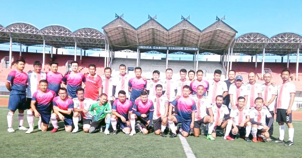 Players of Vanguard Old Boys FC and Unity FC on August 13.