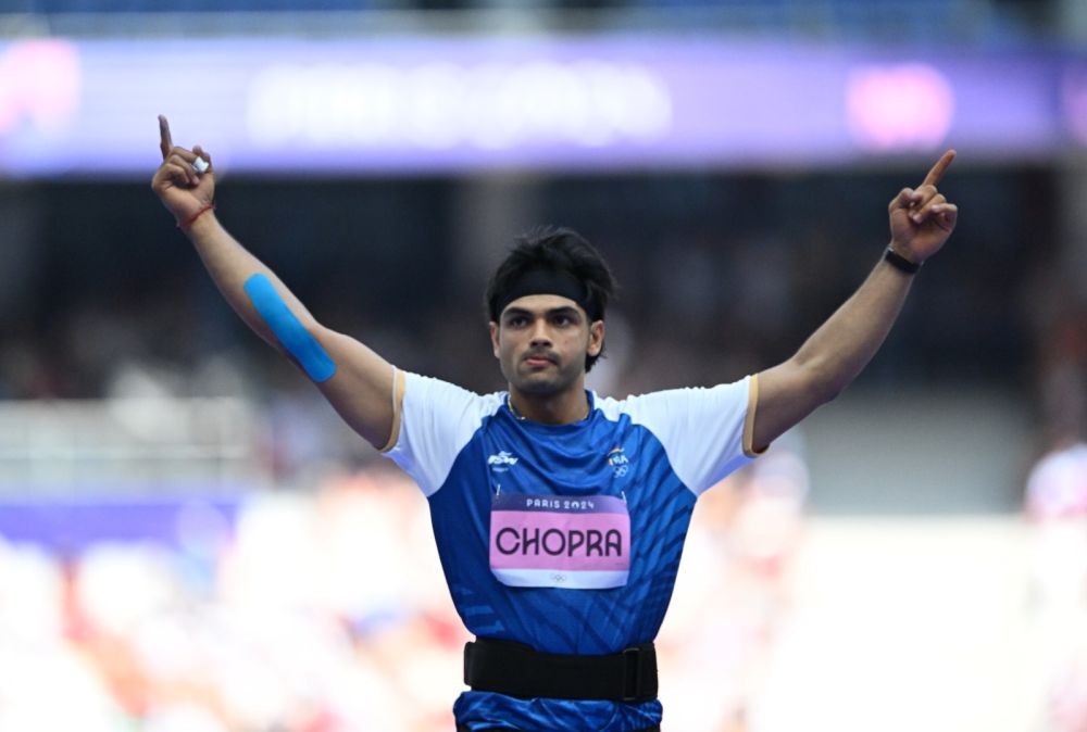 Neeraj Chopra reaches final with a mega throw of 89.34m, to eye gold medal in javelin throw on Thursday in the 33rd Olympic Games in Paris IANS Photos