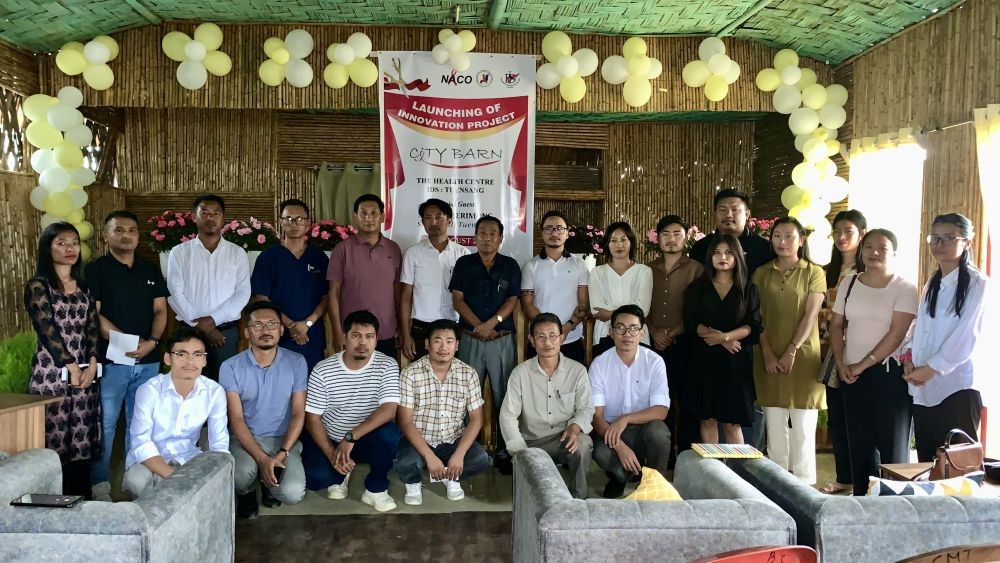 Special guest with the officials of IDS and City Barn along with other dignitaries during the launching programme. (Morung photo)